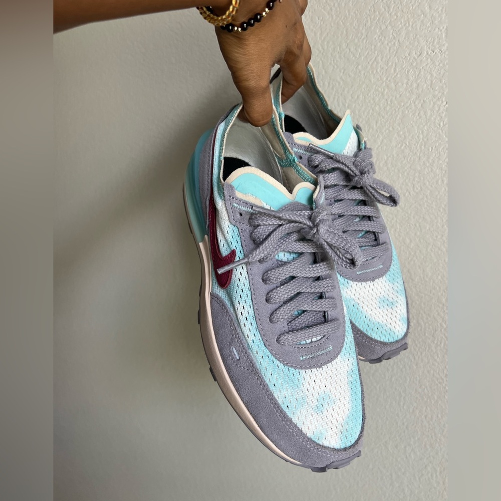 Nike Waffle One Tie-Dye- Lavender tie-dye Suede ☁️